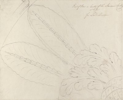 Design for the Ceiling Rose on the Staircase, Headfort House by Robert Adam